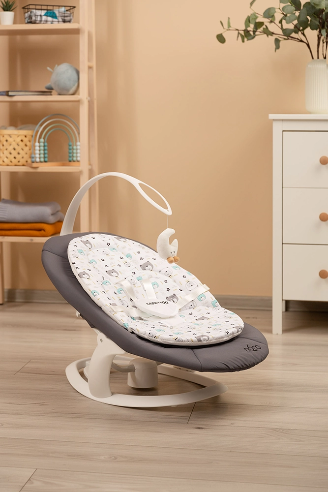 Шезлонг-гойдалка 2 в 1 Caretero Noco Graphite