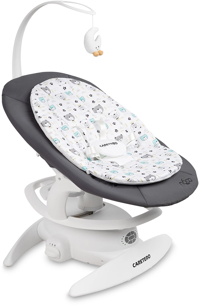Шезлонг-гойдалка 2 в 1 Caretero Noco Graphite