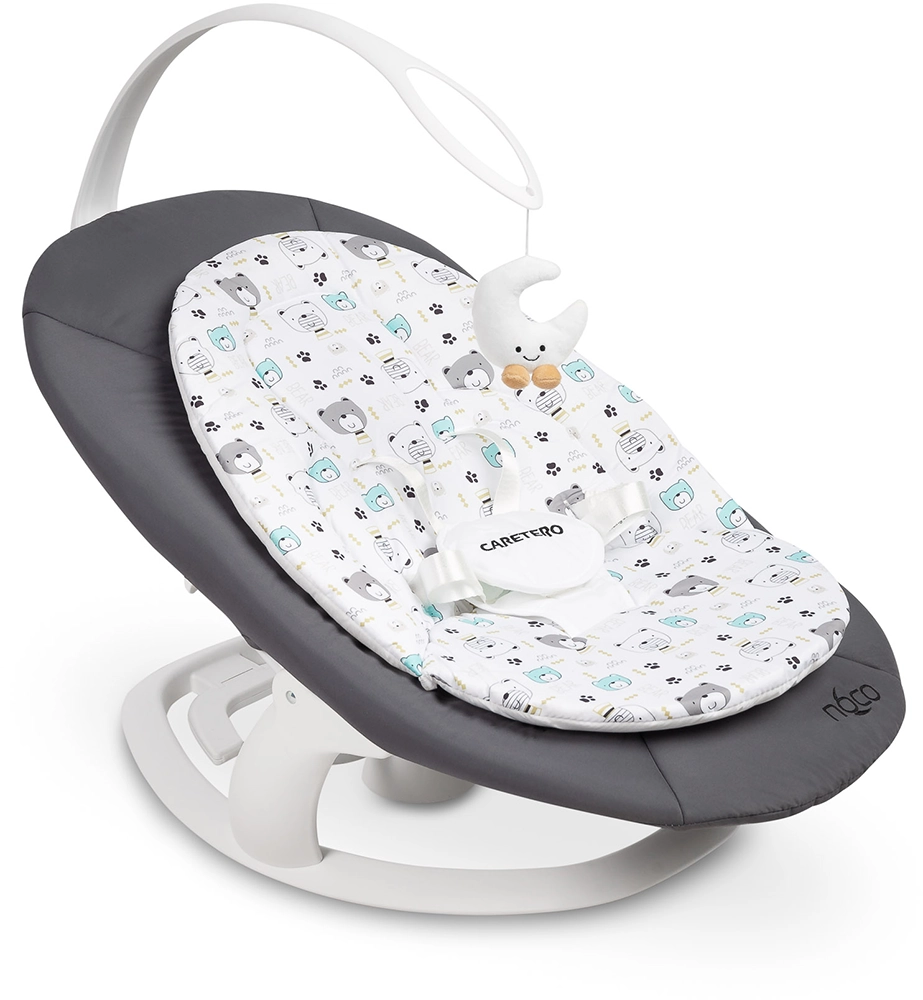 Шезлонг-гойдалка 2 в 1 Caretero Noco Graphite