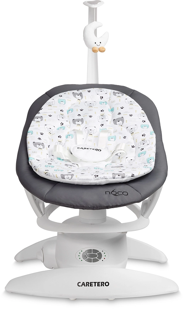 Шезлонг-гойдалка 2 в 1 Caretero Noco Graphite