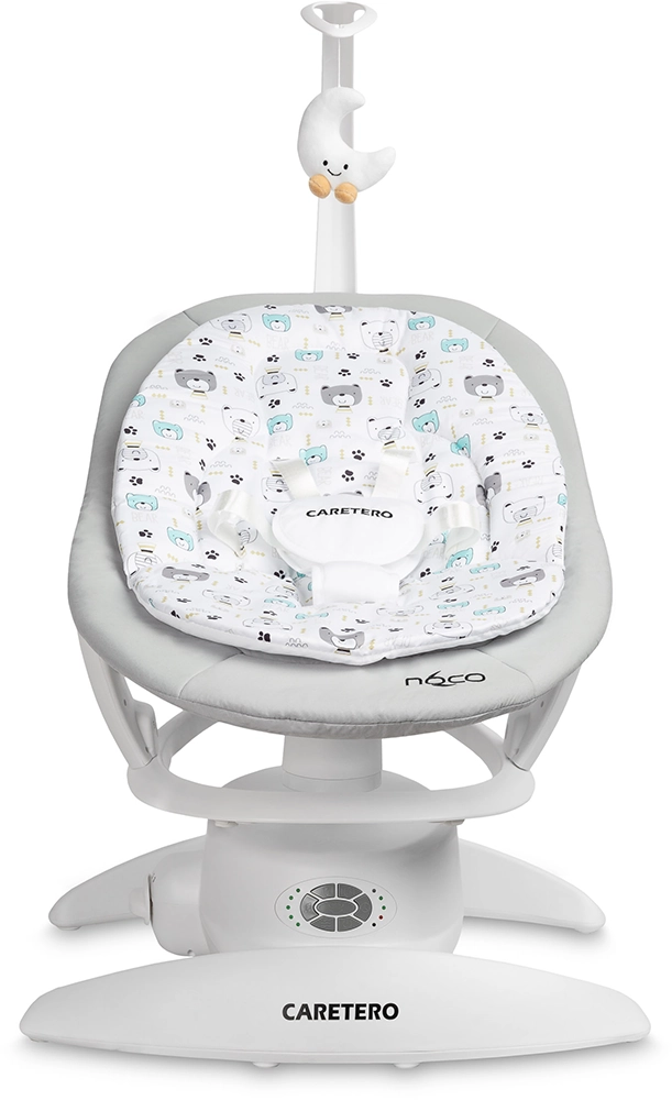 Шезлонг-гойдалка 2 в 1 Caretero Noco Grey