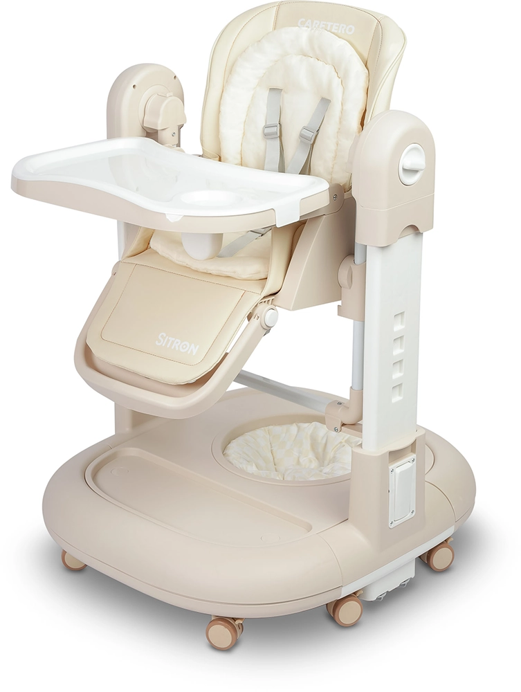 Стульчик для кормления 3 в 1 Caretero Sitron Beige