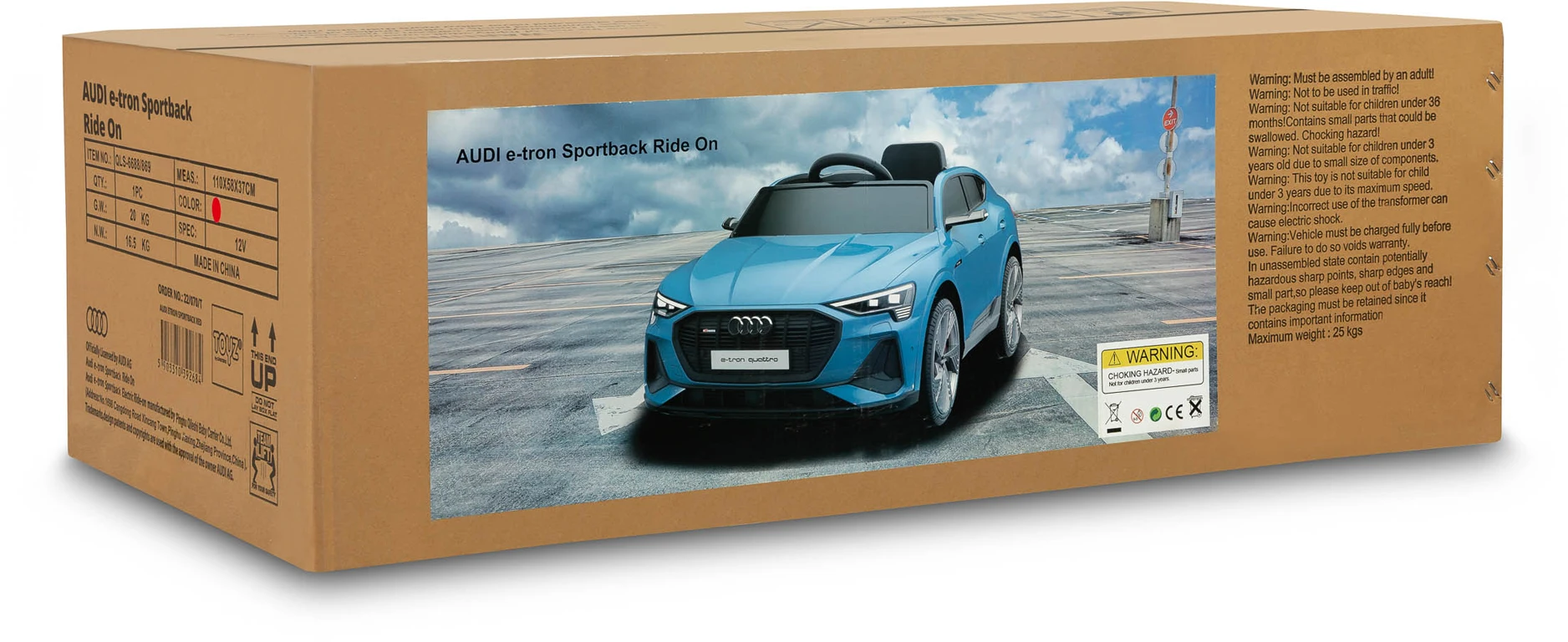 Електромобіль Caretero (Toyz) Audi E-tron Sportback Navy