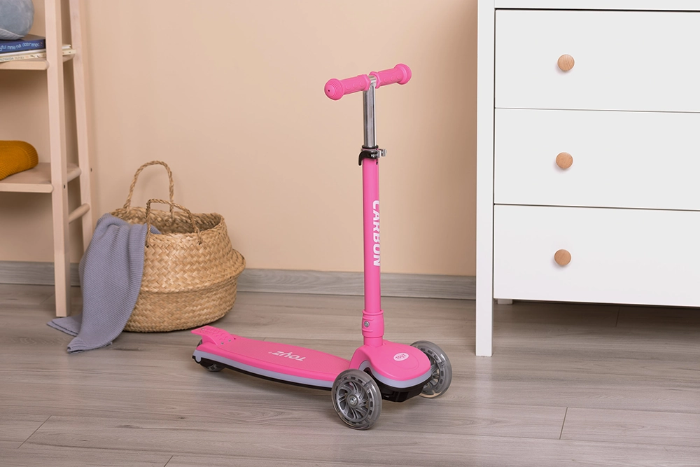 Трехколесный самокат Caretero (Toyz) Carbon Pink