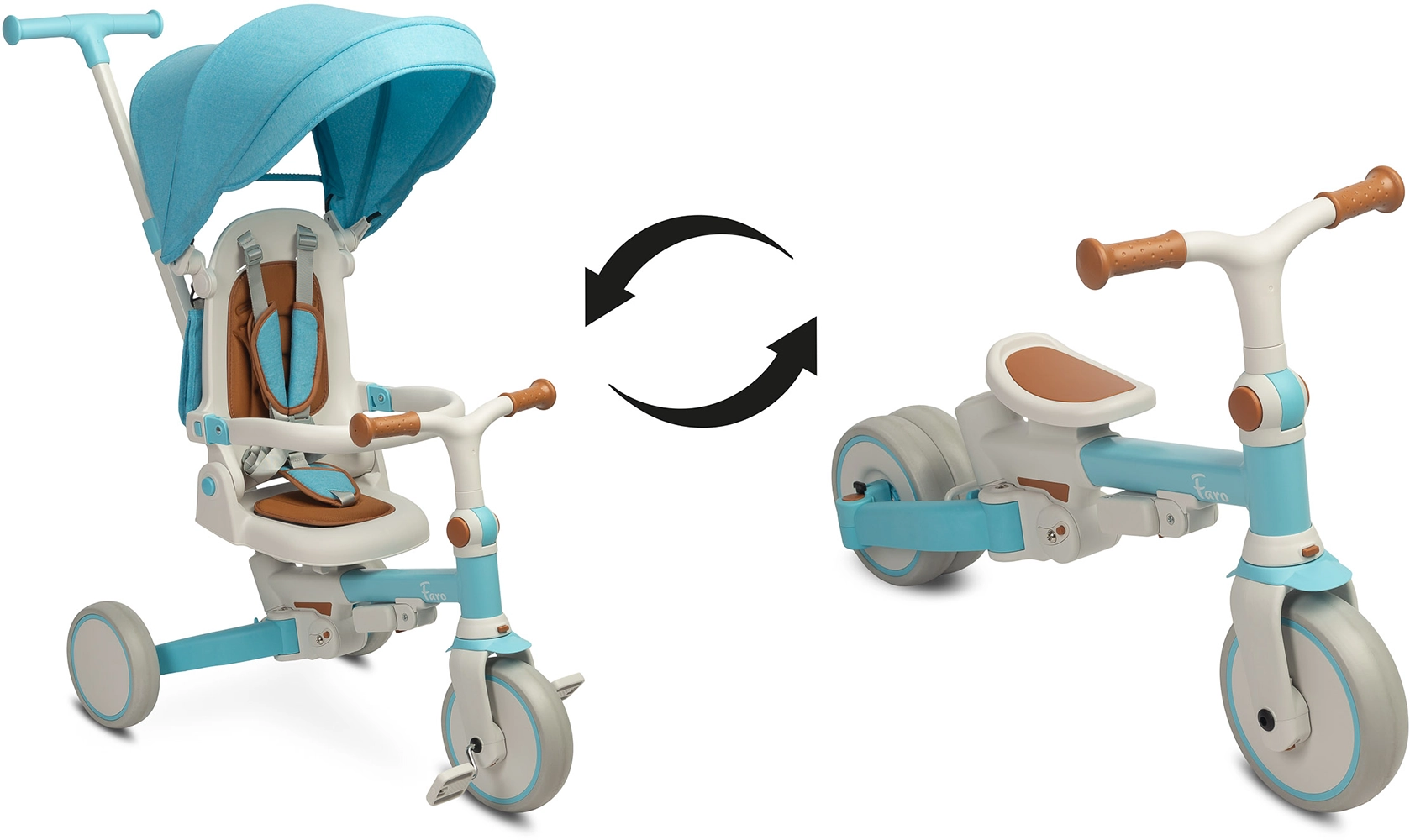 Триколісний велосипед Caretero (Toyz) Faro Blue