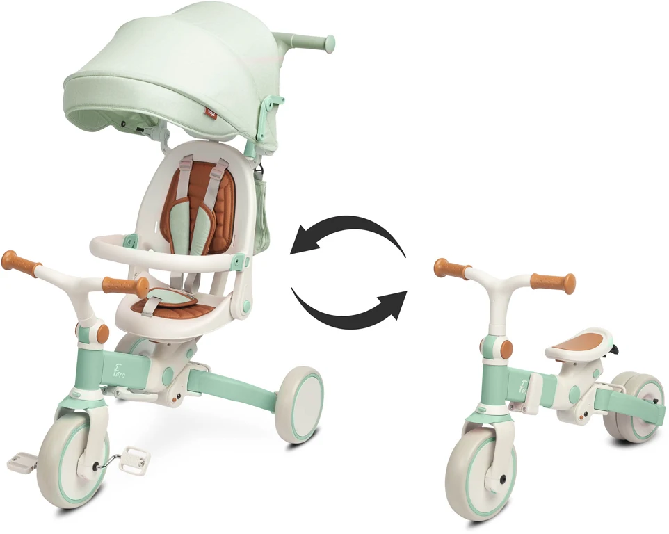 Триколісний велосипед Caretero (Toyz) Faro Green
