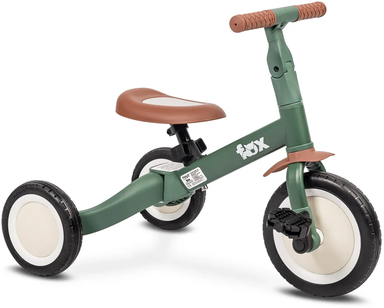 Триколісний велосипед 4 в 1 Caretero (Toyz) Fox Green