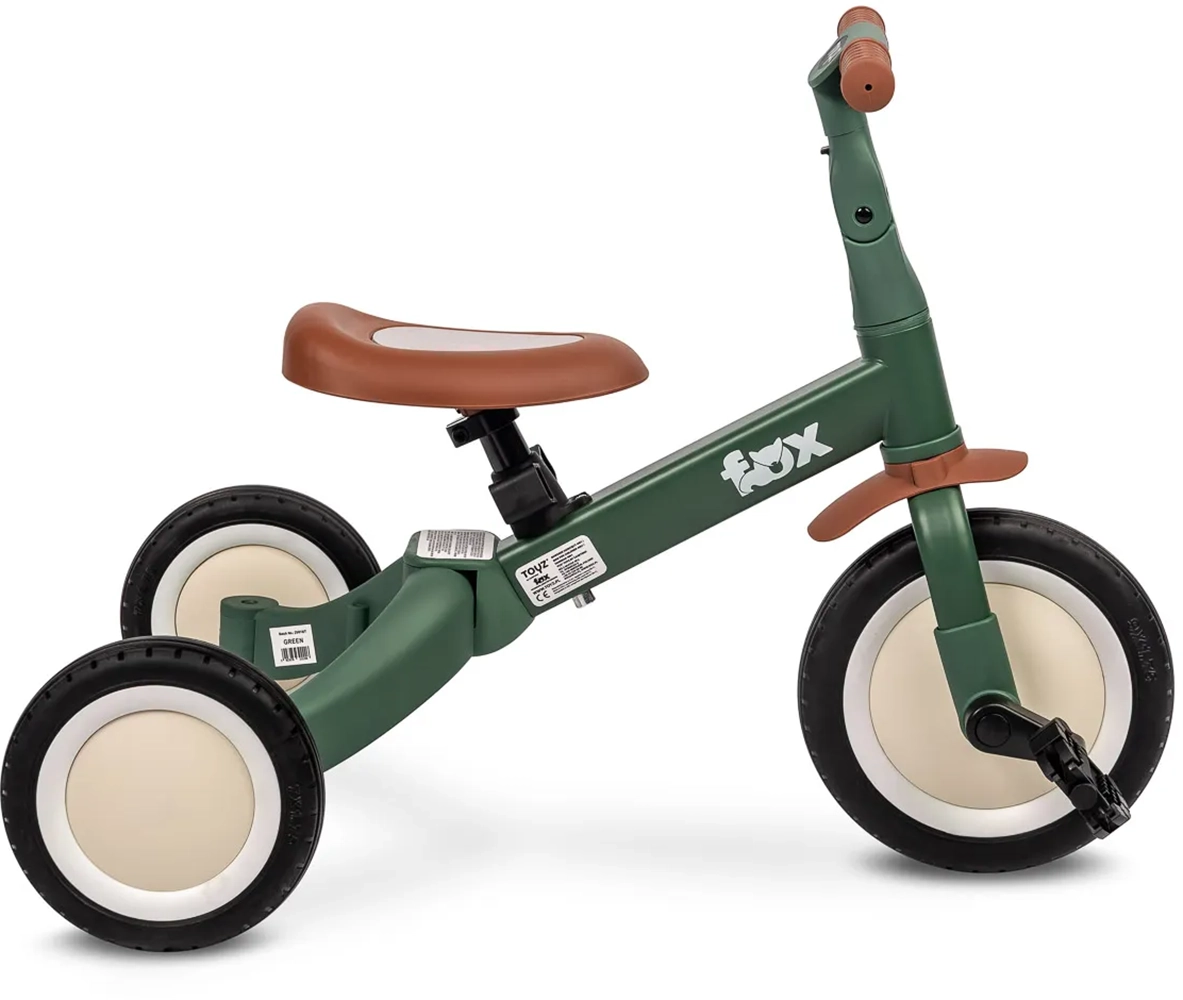 Триколісний велосипед 4 в 1 Caretero (Toyz) Fox Green
