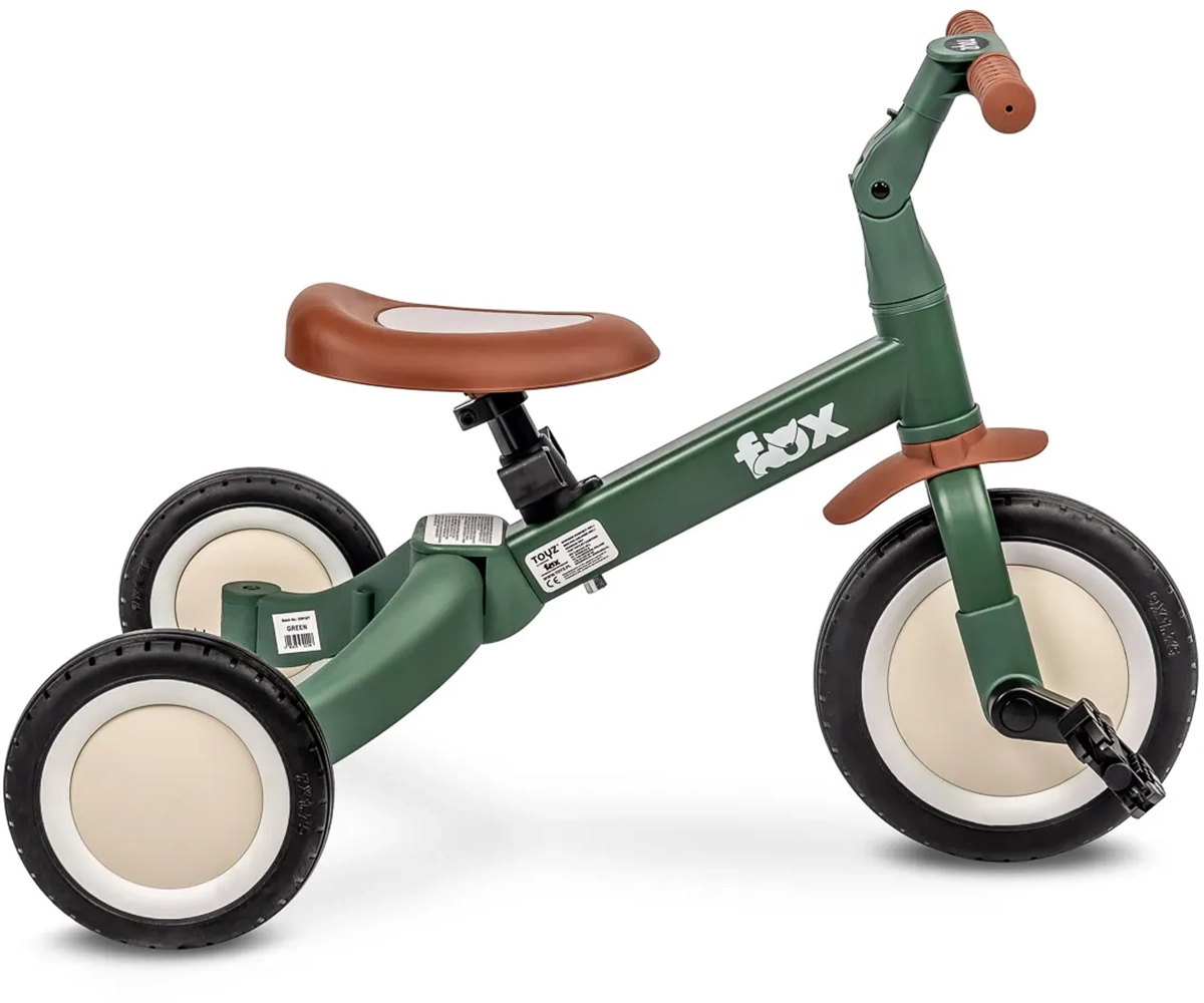 Триколісний велосипед 4 в 1 Caretero (Toyz) Fox Green