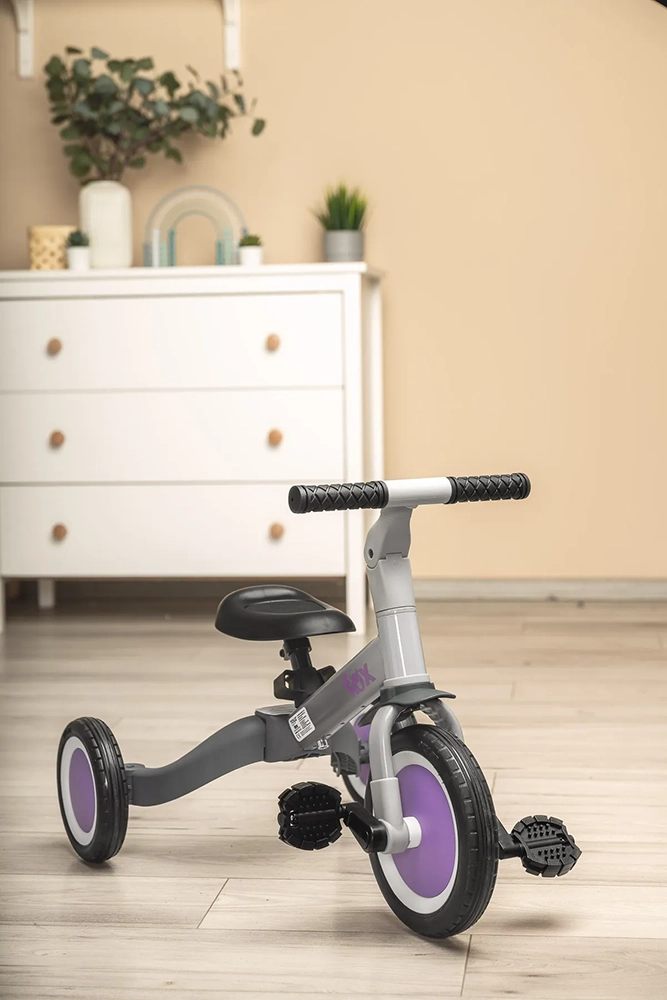 Триколісний велосипед 4 в 1 Caretero (Toyz) Fox Grey