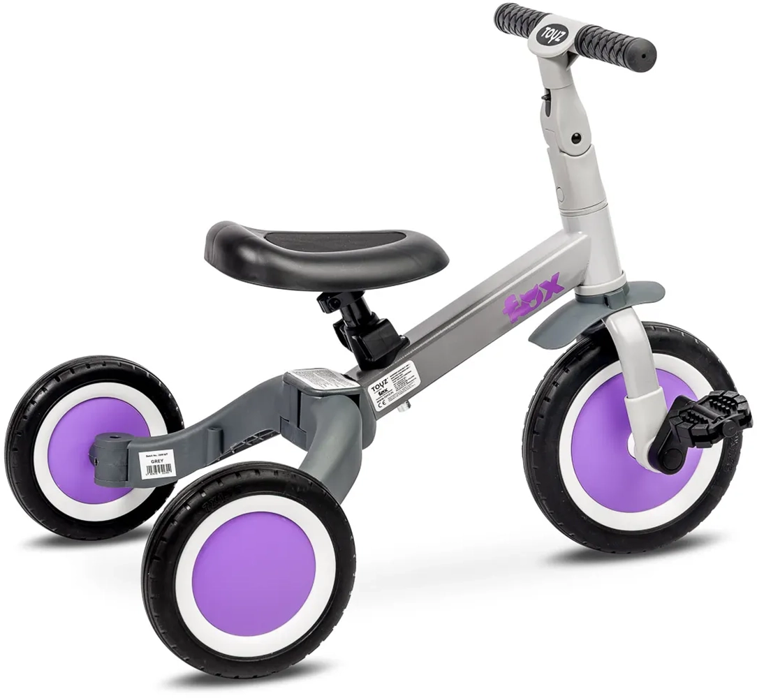 Триколісний велосипед 4 в 1 Caretero (Toyz) Fox Grey