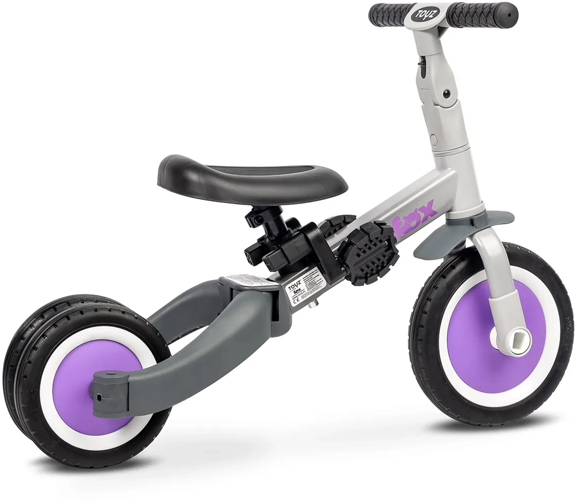 Триколісний велосипед 4 в 1 Caretero (Toyz) Fox Grey