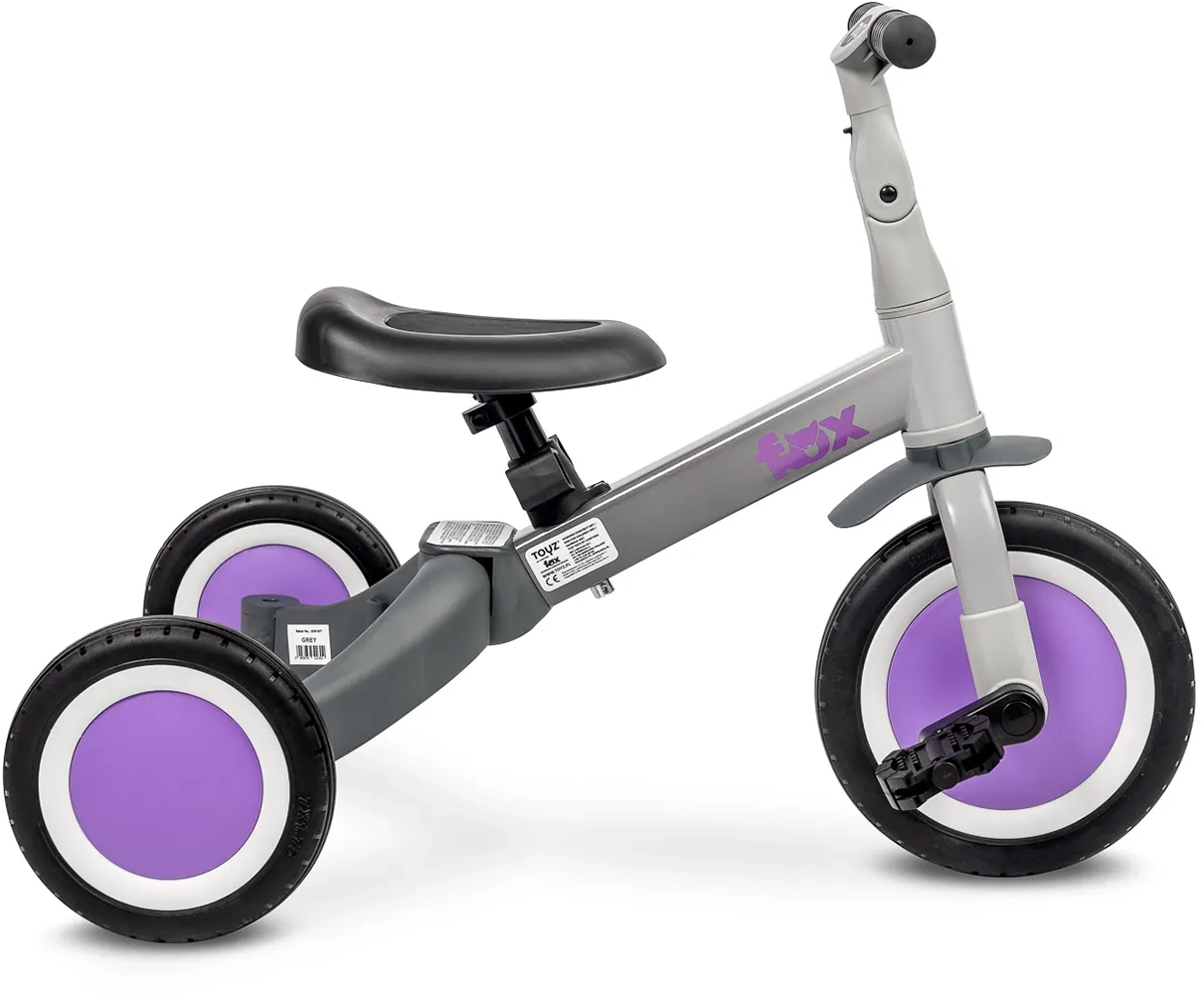 Триколісний велосипед 4 в 1 Caretero (Toyz) Fox Grey