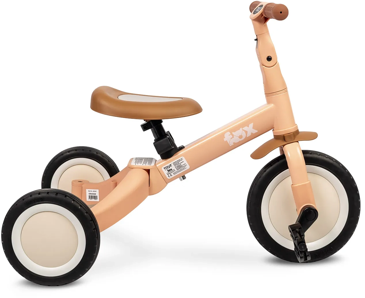 Триколісний велосипед 4 в 1 Caretero (Toyz) Fox Orange