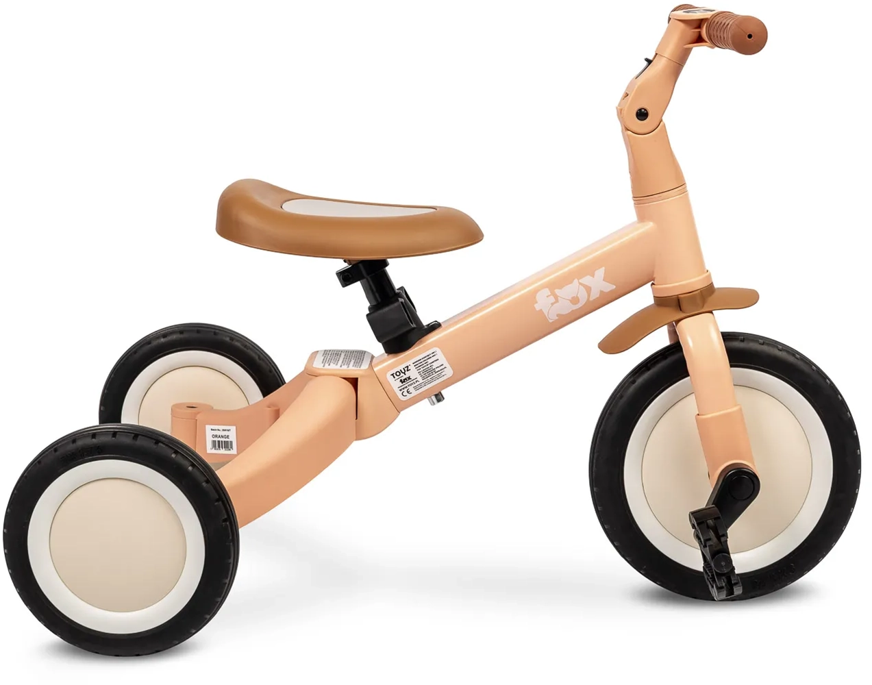 Триколісний велосипед 4 в 1 Caretero (Toyz) Fox Orange