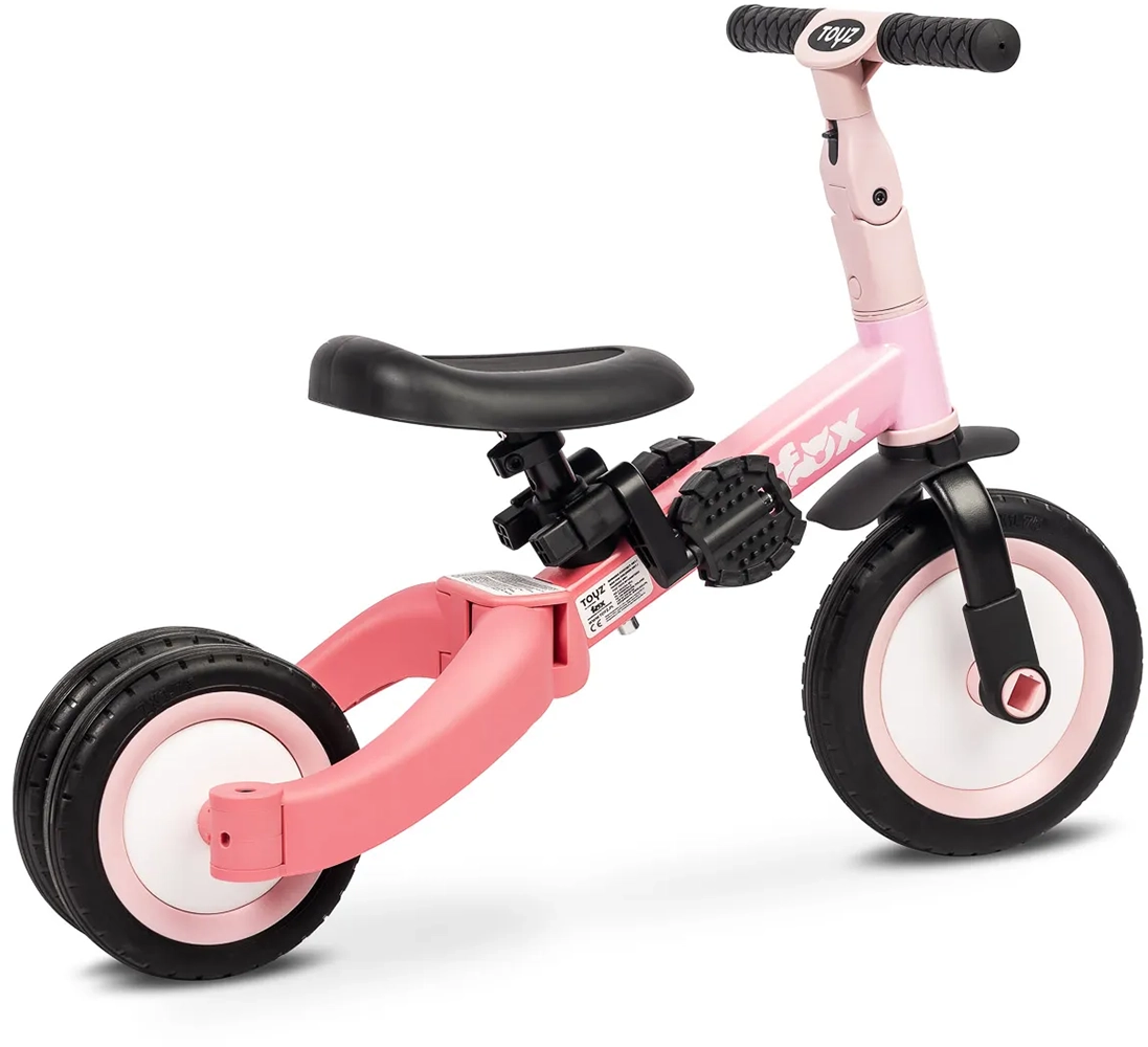 Триколісний велосипед 4 в 1 Caretero (Toyz) Fox Pink