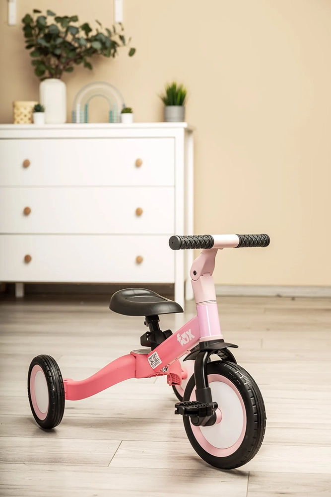 Триколісний велосипед 4 в 1 Caretero (Toyz) Fox Pink
