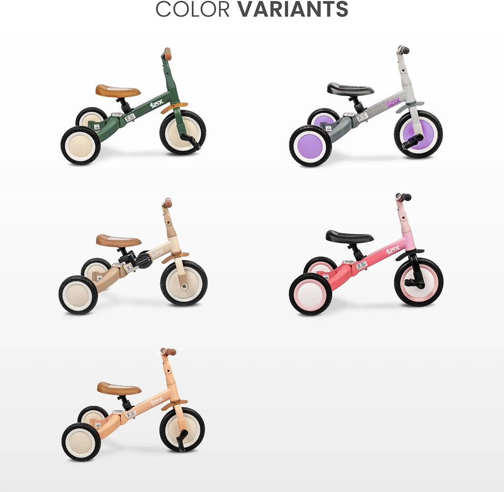 Триколісний велосипед 4 в 1 Caretero (Toyz) Fox Pink