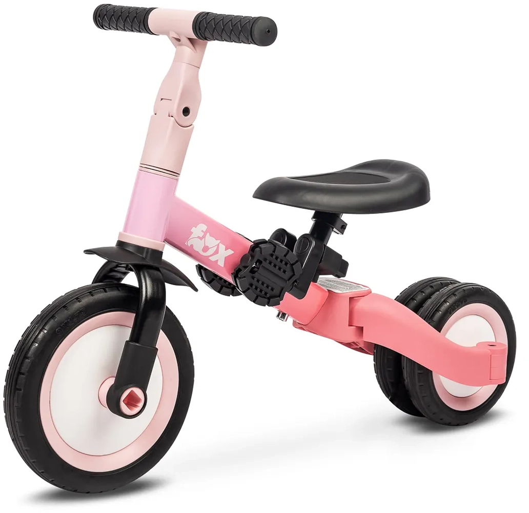 Триколісний велосипед 4 в 1 Caretero (Toyz) Fox Pink