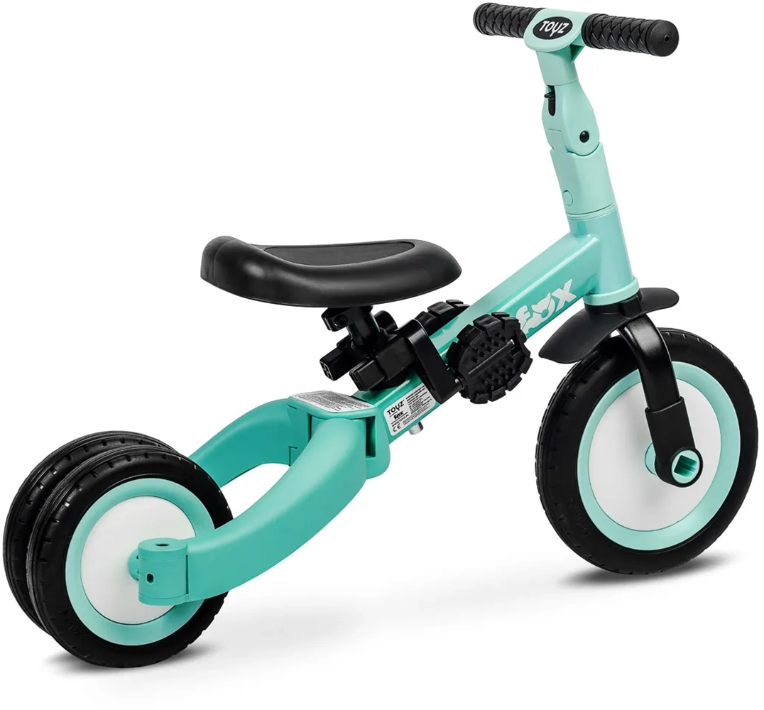 Триколісний велосипед 4 в 1 Caretero (Toyz) Fox Turquoise