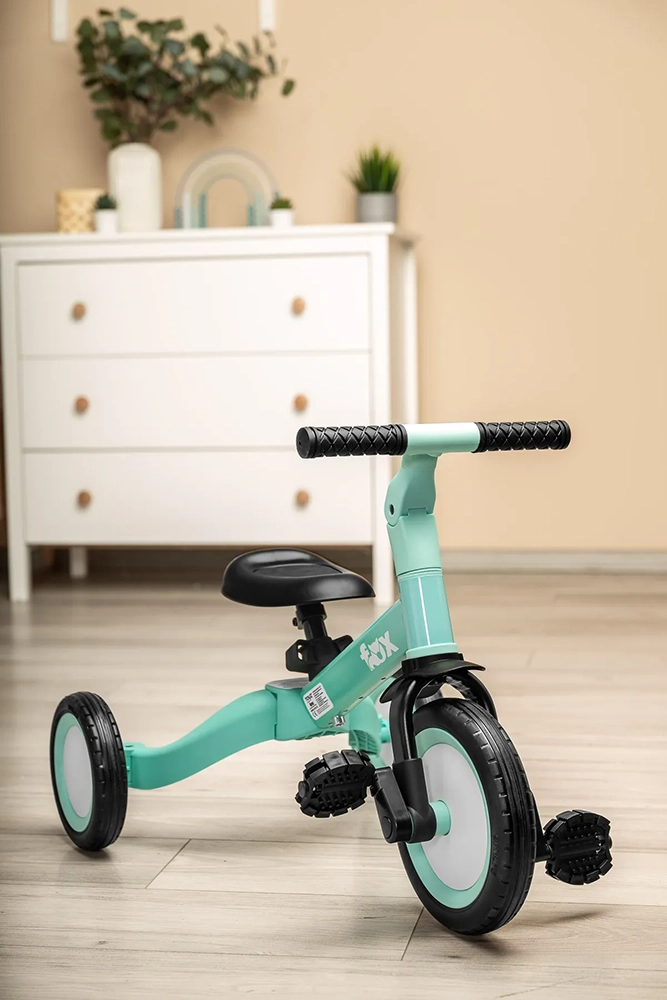 Триколісний велосипед 4 в 1 Caretero (Toyz) Fox Turquoise