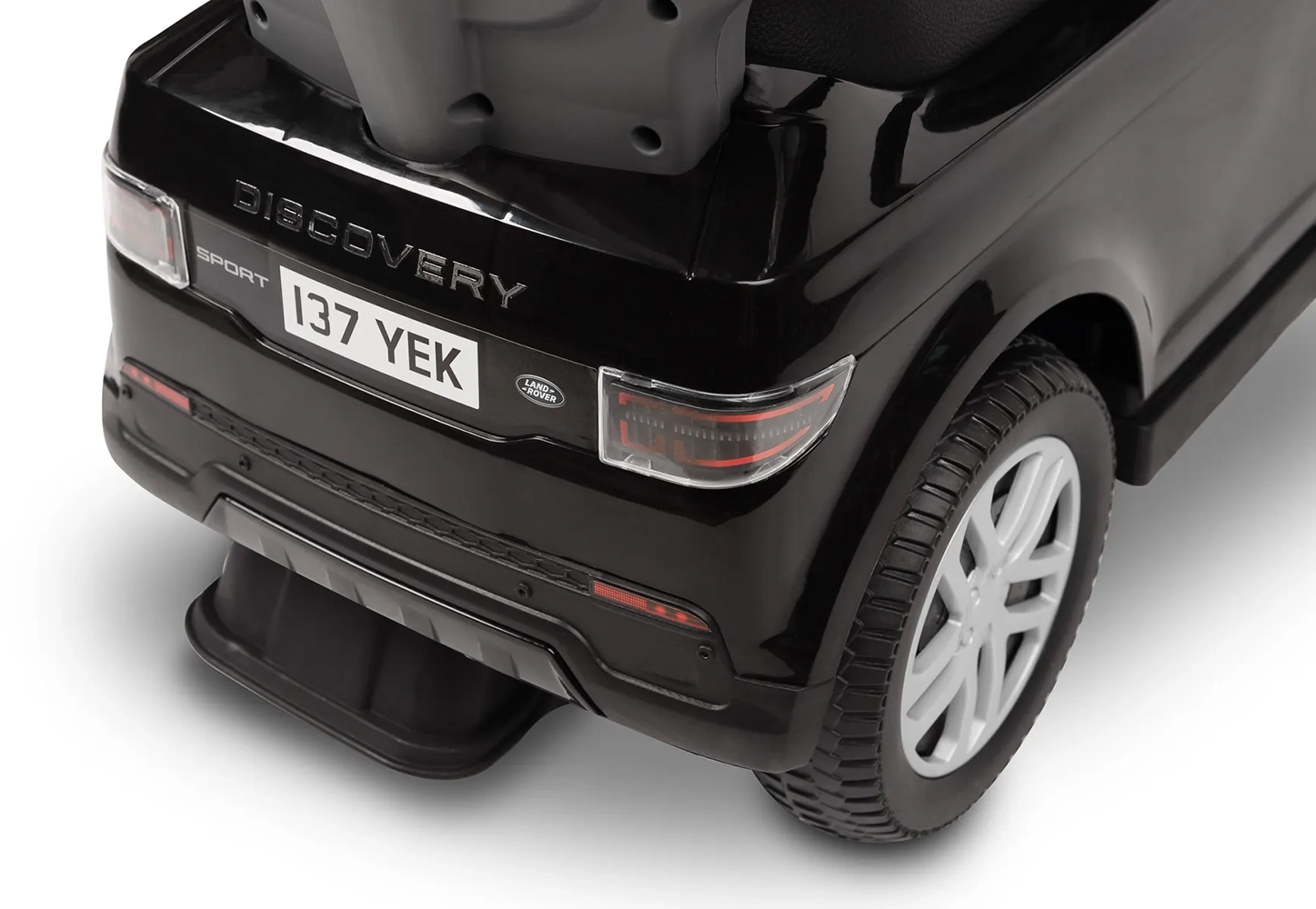 Машинка для катання Caretero (Toyz) LAND ROVER з батьківською ручкою Black