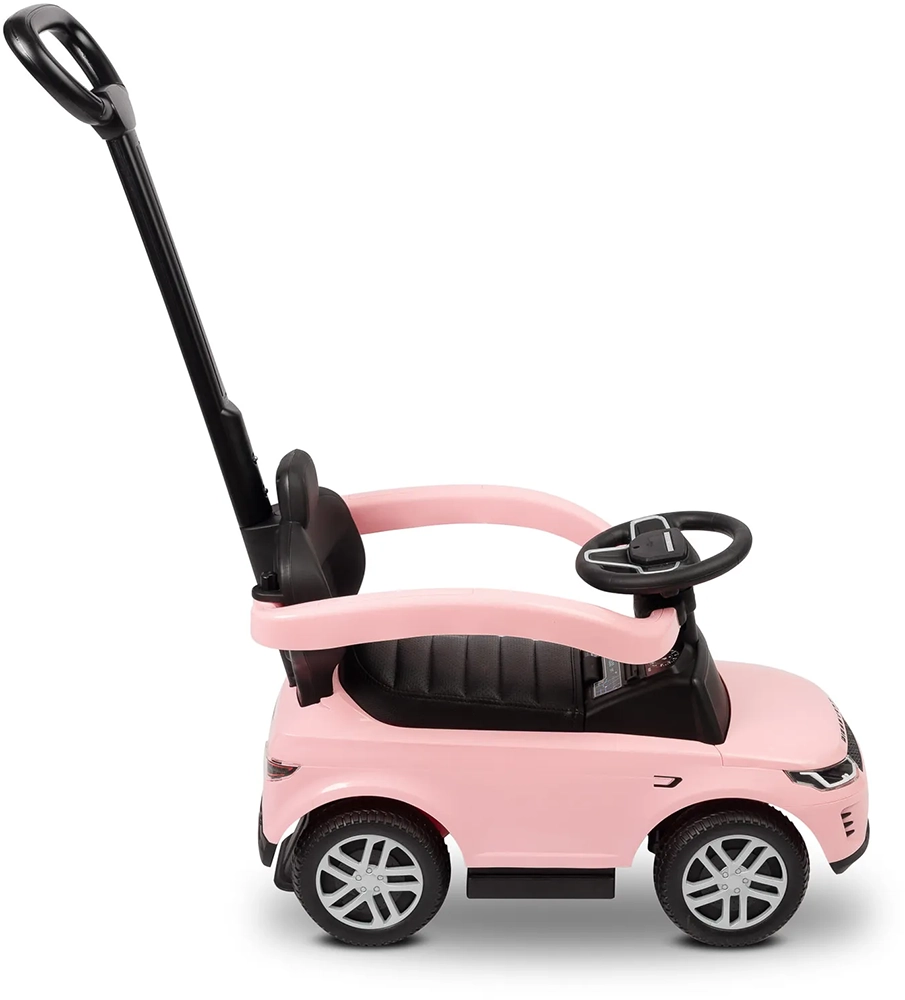 Машинка для катання Caretero (Toyz) LAND ROVER з батьківською ручкою Pink