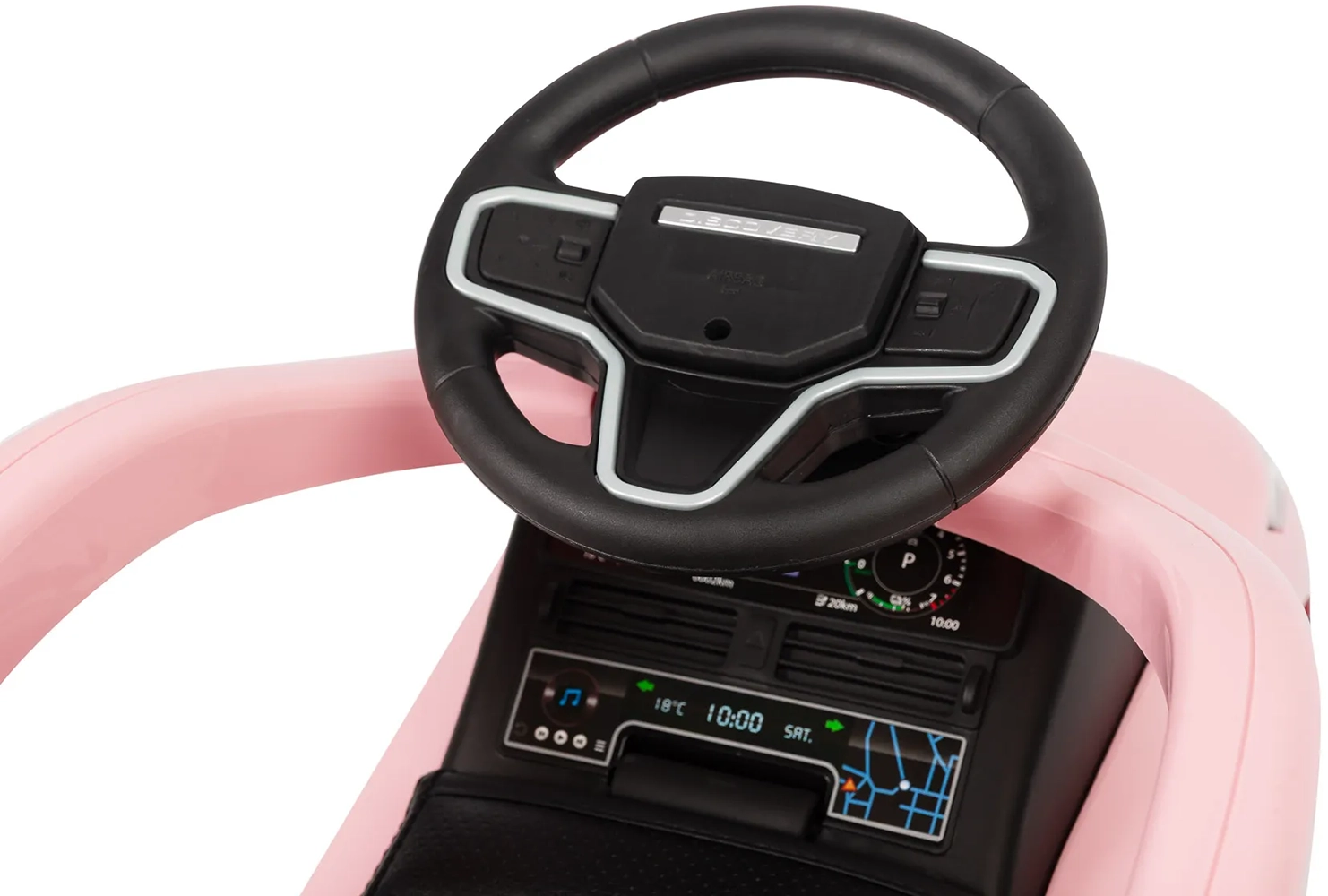 Машинка для катання Caretero (Toyz) LAND ROVER з батьківською ручкою Pink