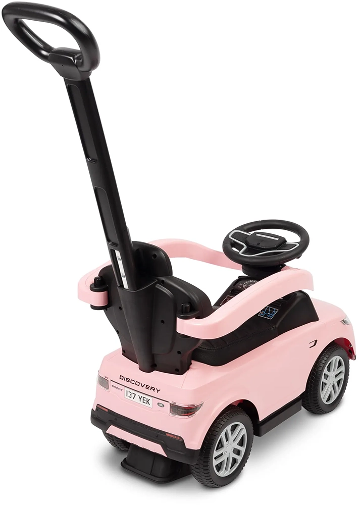 Машинка для катання Caretero (Toyz) LAND ROVER з батьківською ручкою Pink
