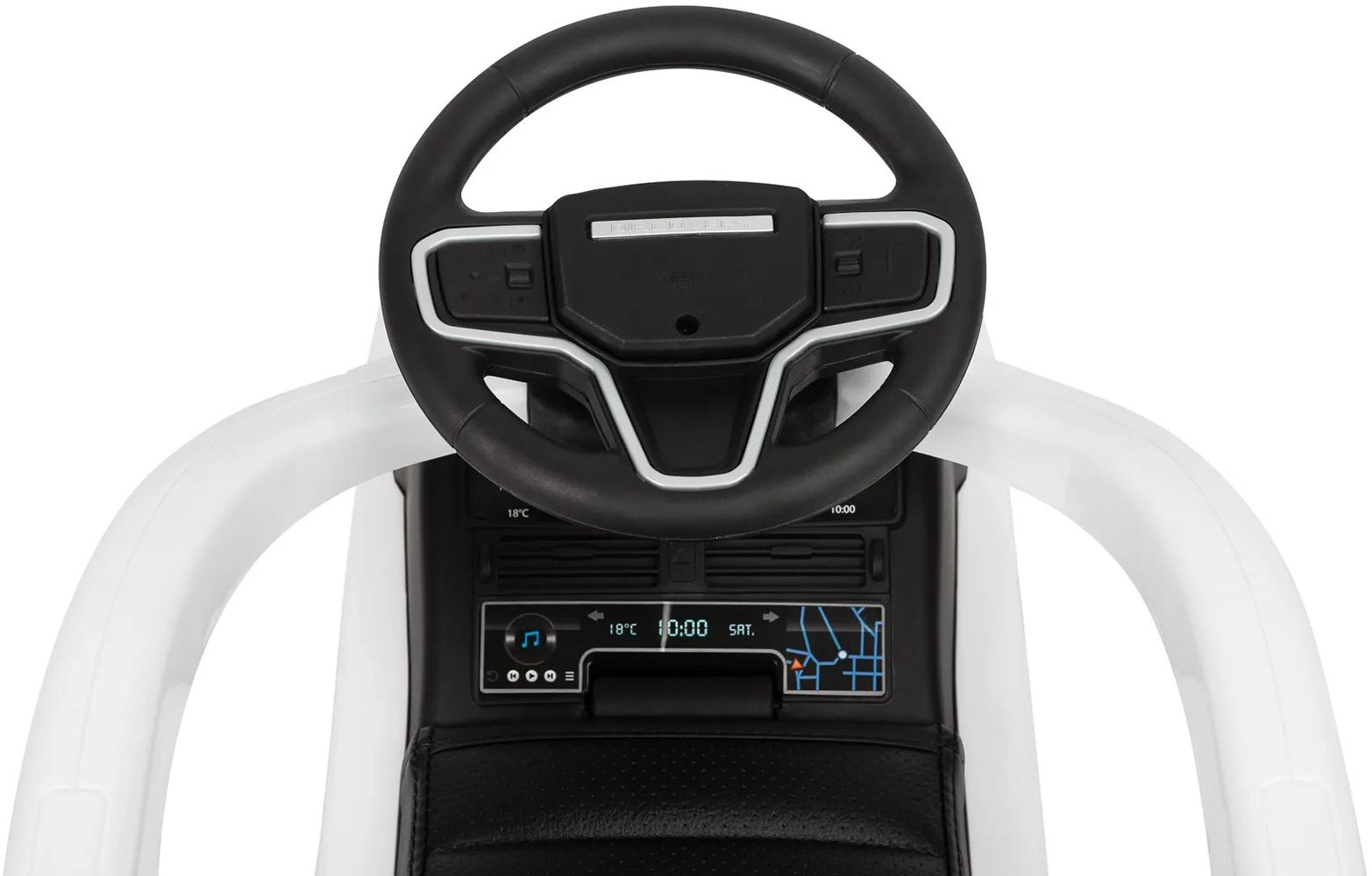 Машинка для катання Caretero (Toyz) LAND ROVER з батьківською ручкою White
