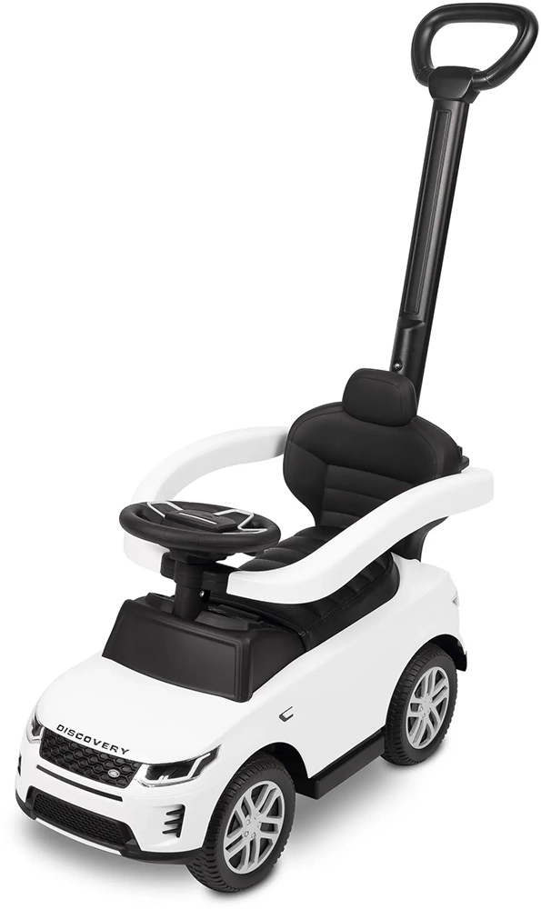 Машинка для катання Caretero (Toyz) LAND ROVER з батьківською ручкою White