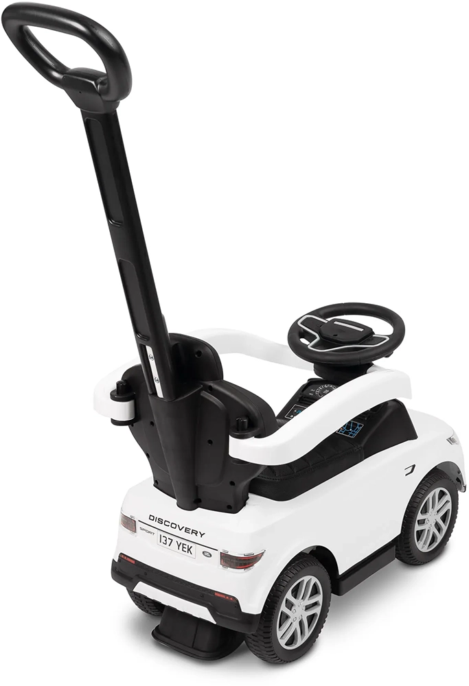 Машинка для катання Caretero (Toyz) LAND ROVER з батьківською ручкою White