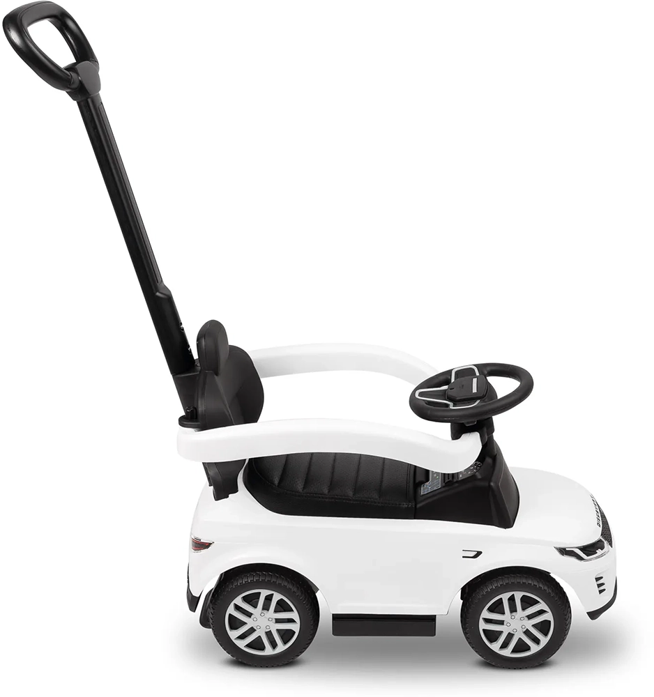 Машинка для катання Caretero (Toyz) LAND ROVER з батьківською ручкою White
