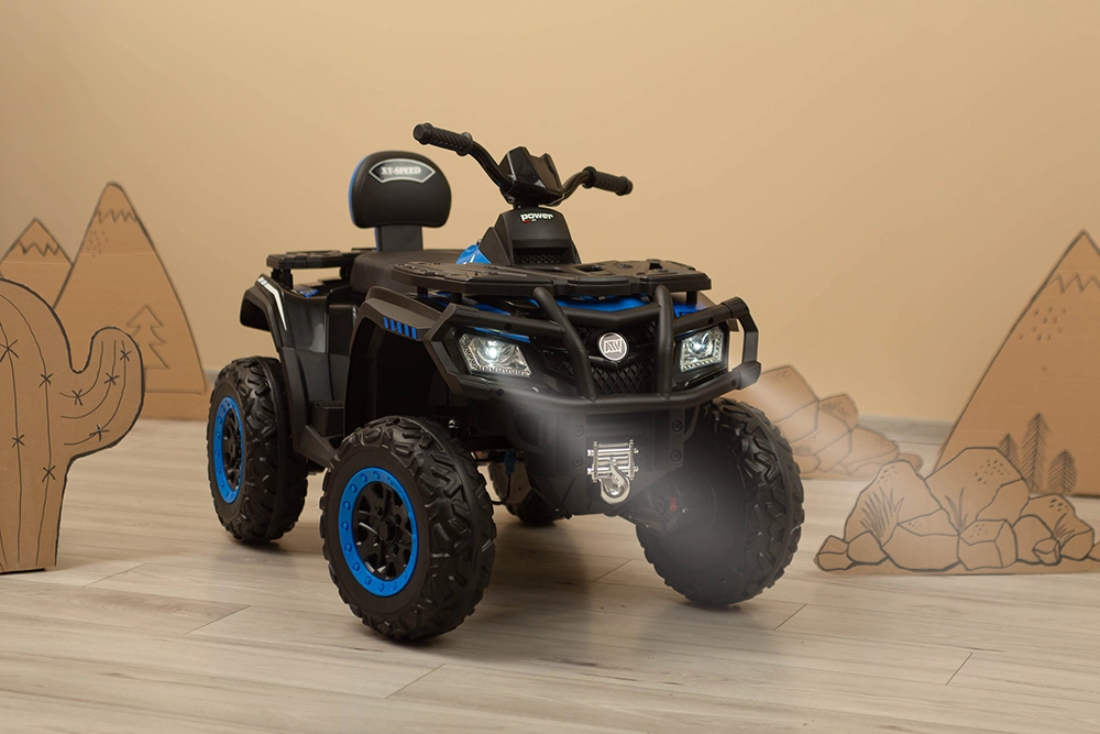 Електромобіль квадроцикл Caretero (Toyz) Rush ARMY BLUE