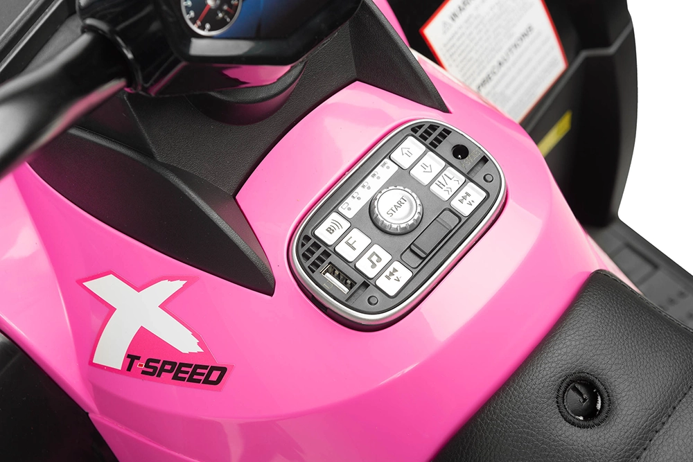 Електромобіль квадроцикл Caretero (Toyz) Rush ARMY PINK