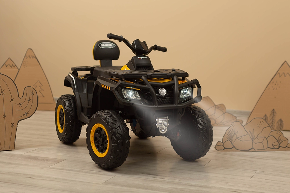Електромобіль квадроцикл Caretero (Toyz) Rush ARMY YELLOW
