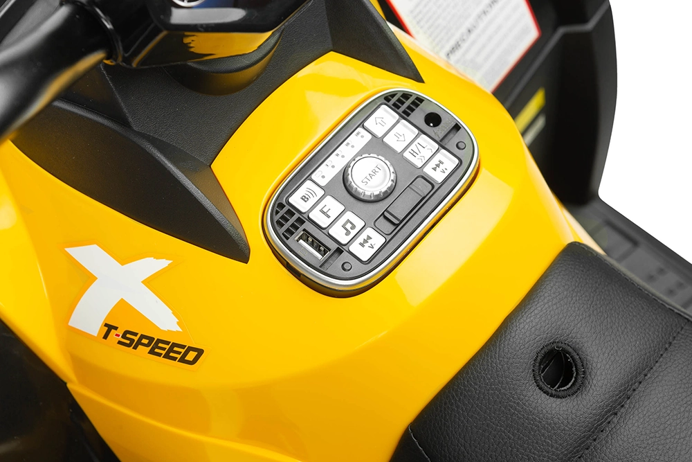 Електромобіль квадроцикл Caretero (Toyz) Rush ARMY YELLOW