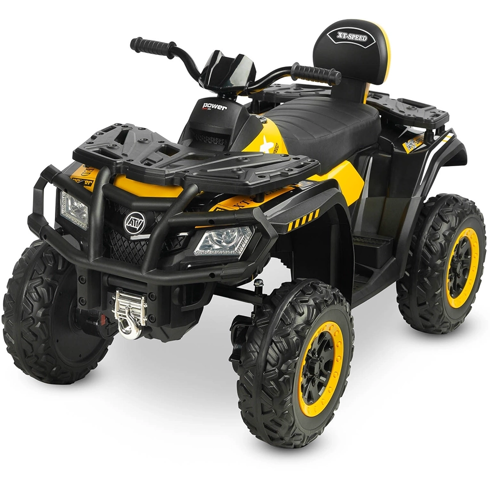 Электромобиль квадроцикл Caretero (Toyz) Rush ARMY YELLOW