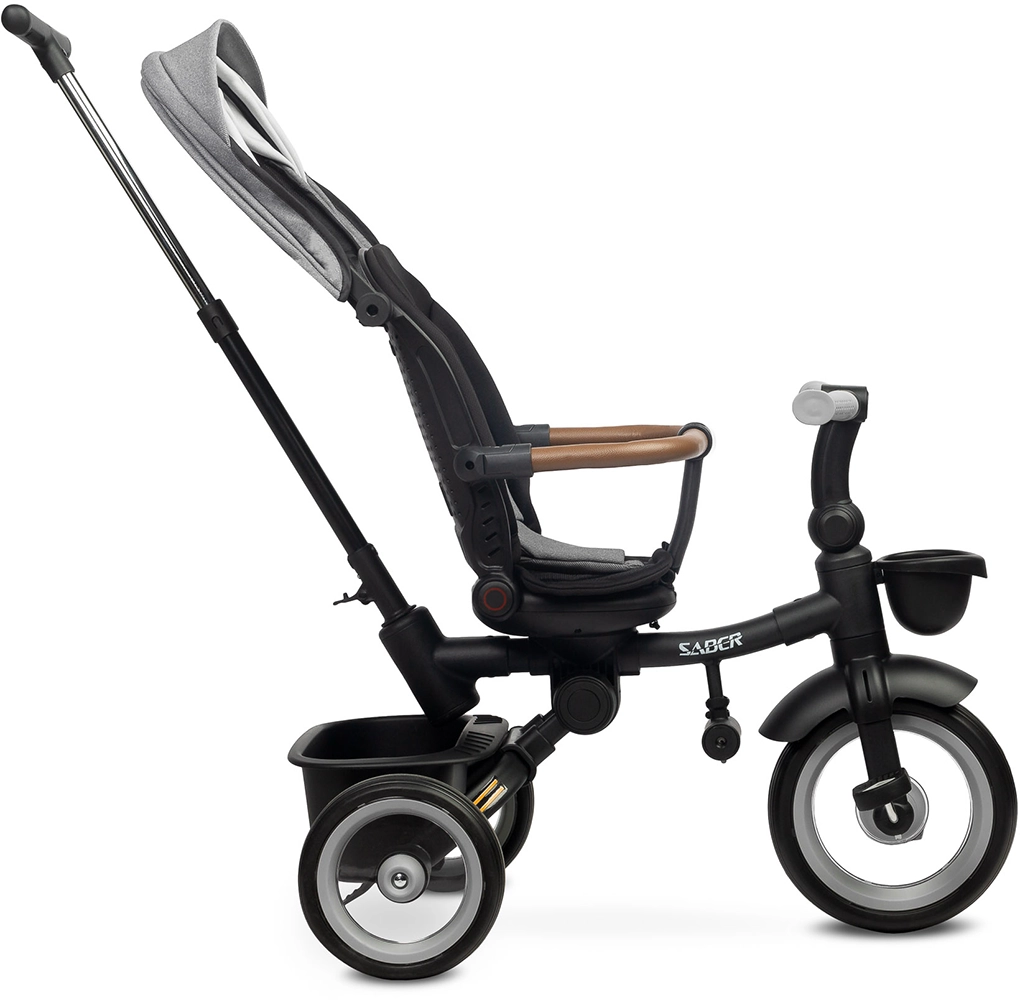 Дитячий триколісний велосипед Caretero (Toyz) Saber Grey