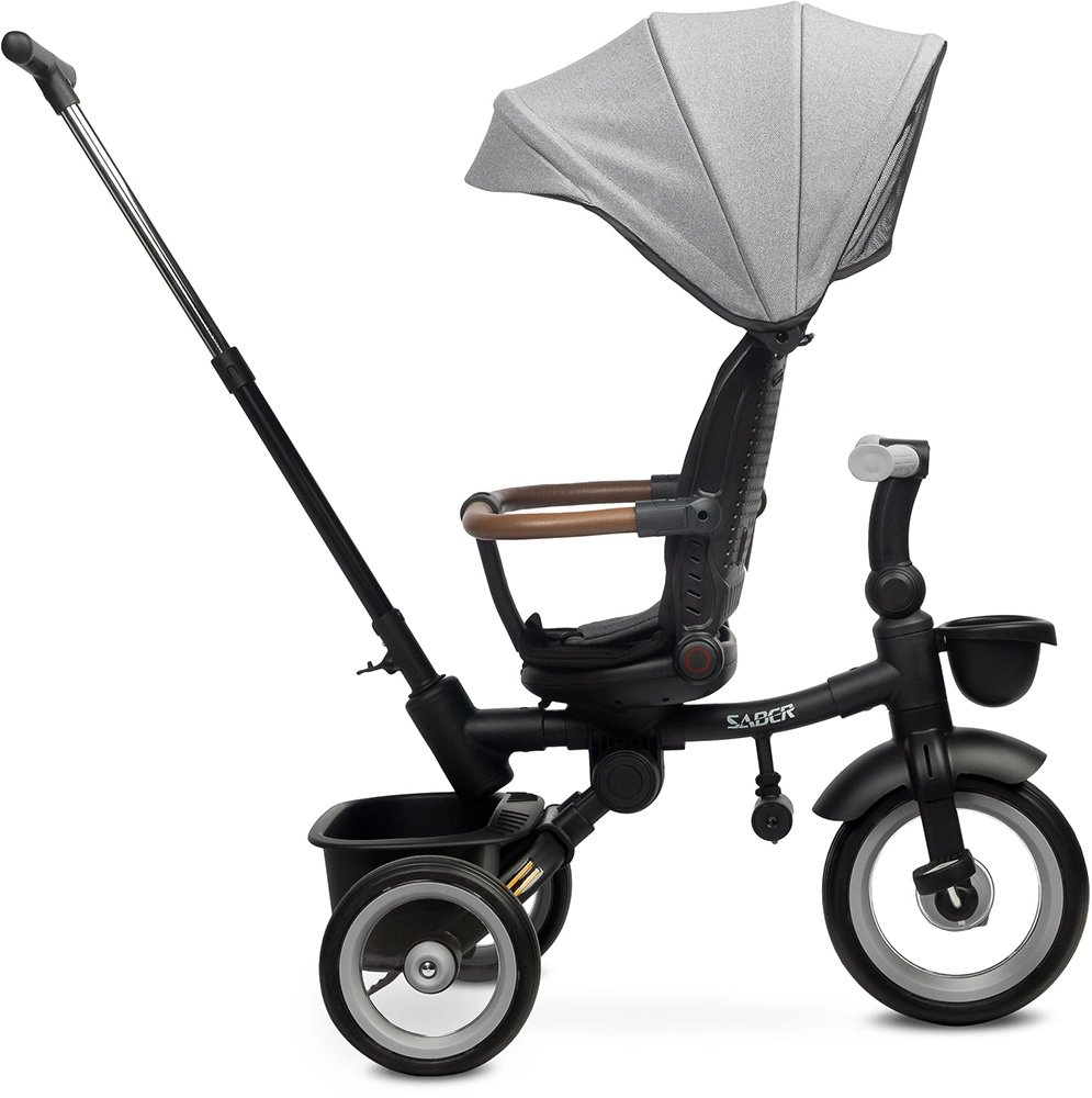 Дитячий триколісний велосипед Caretero (Toyz) Saber Grey