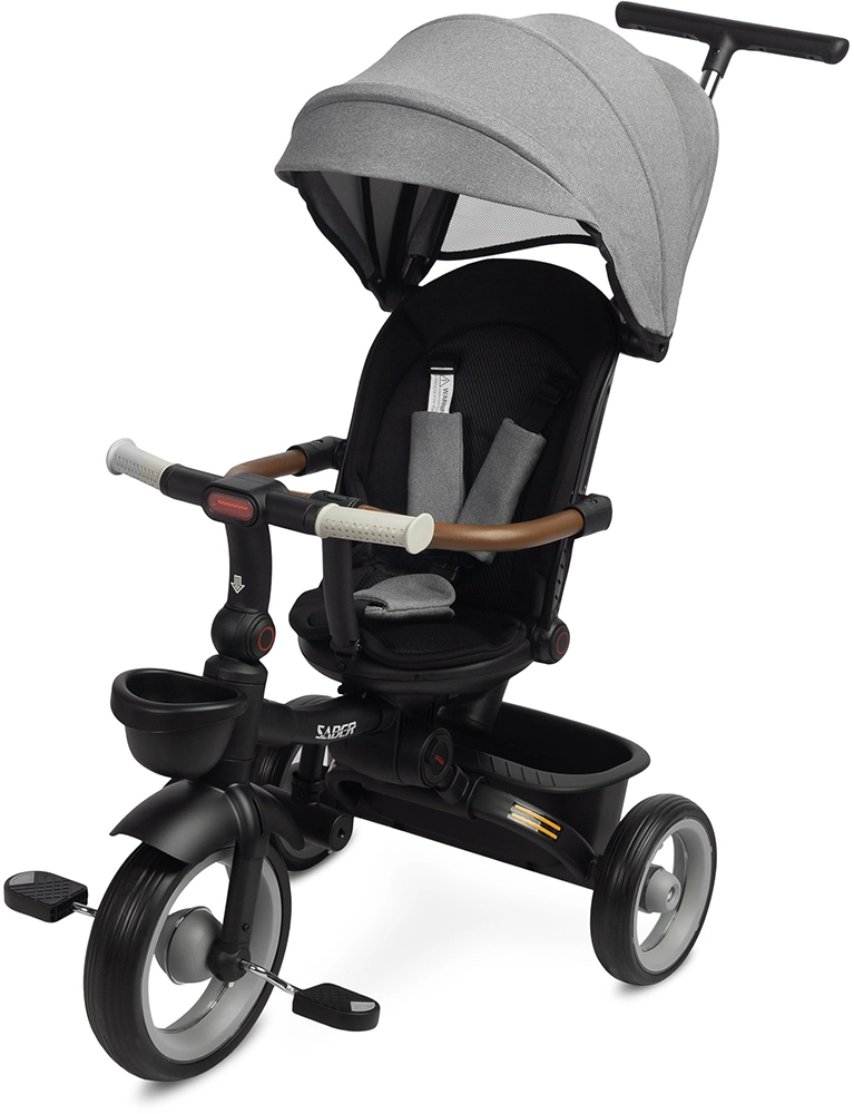 Детский трехколесный велосипед Caretero (Toyz) Saber Grey