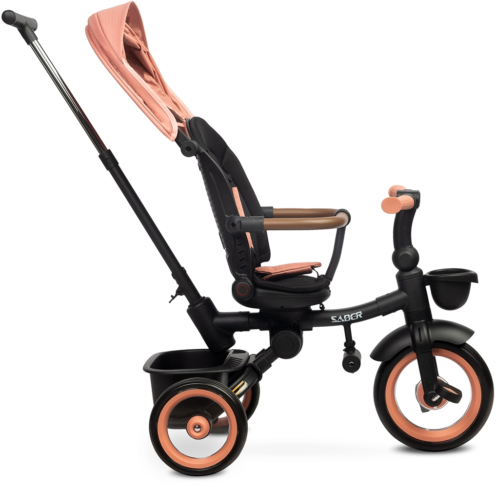 Детский трехколесный велосипед Caretero (Toyz) Saber Light Pink