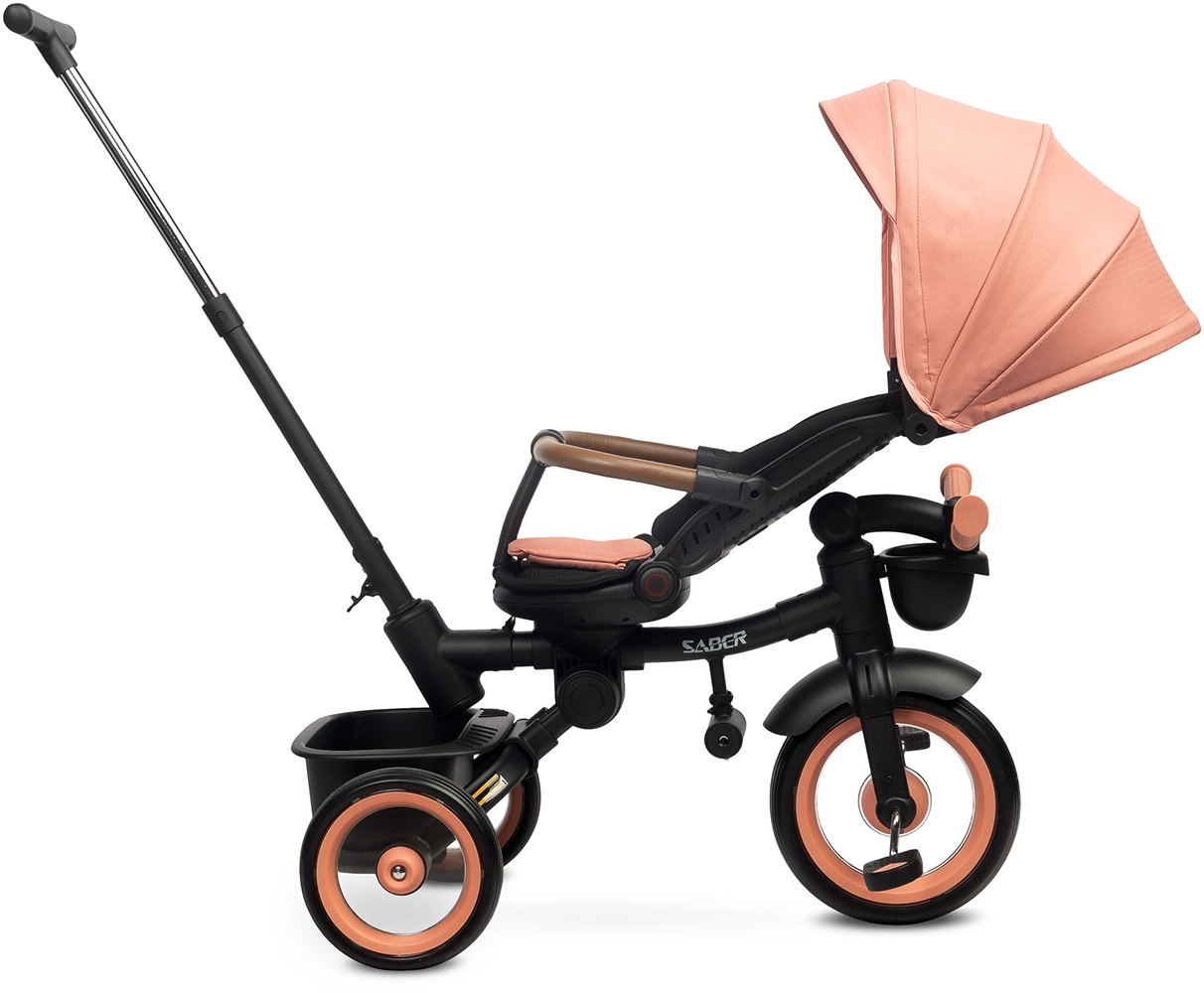 Детский трехколесный велосипед Caretero (Toyz) Saber Light Pink