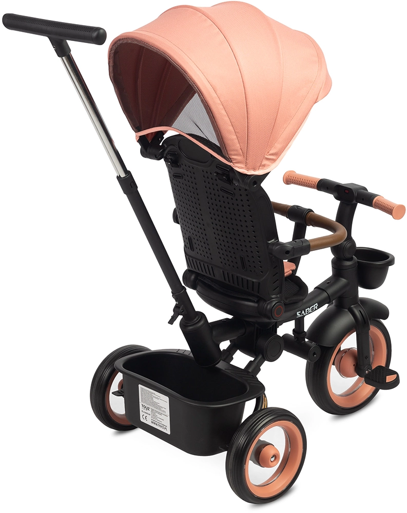 Детский трехколесный велосипед Caretero (Toyz) Saber Light Pink