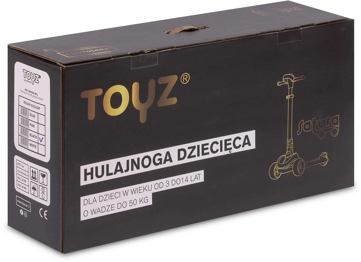 Самокат Caretero (Toyz) Satura Black