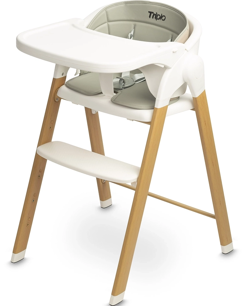 Стульчик для кормления 3 в 1 Caretero Triplo Grey