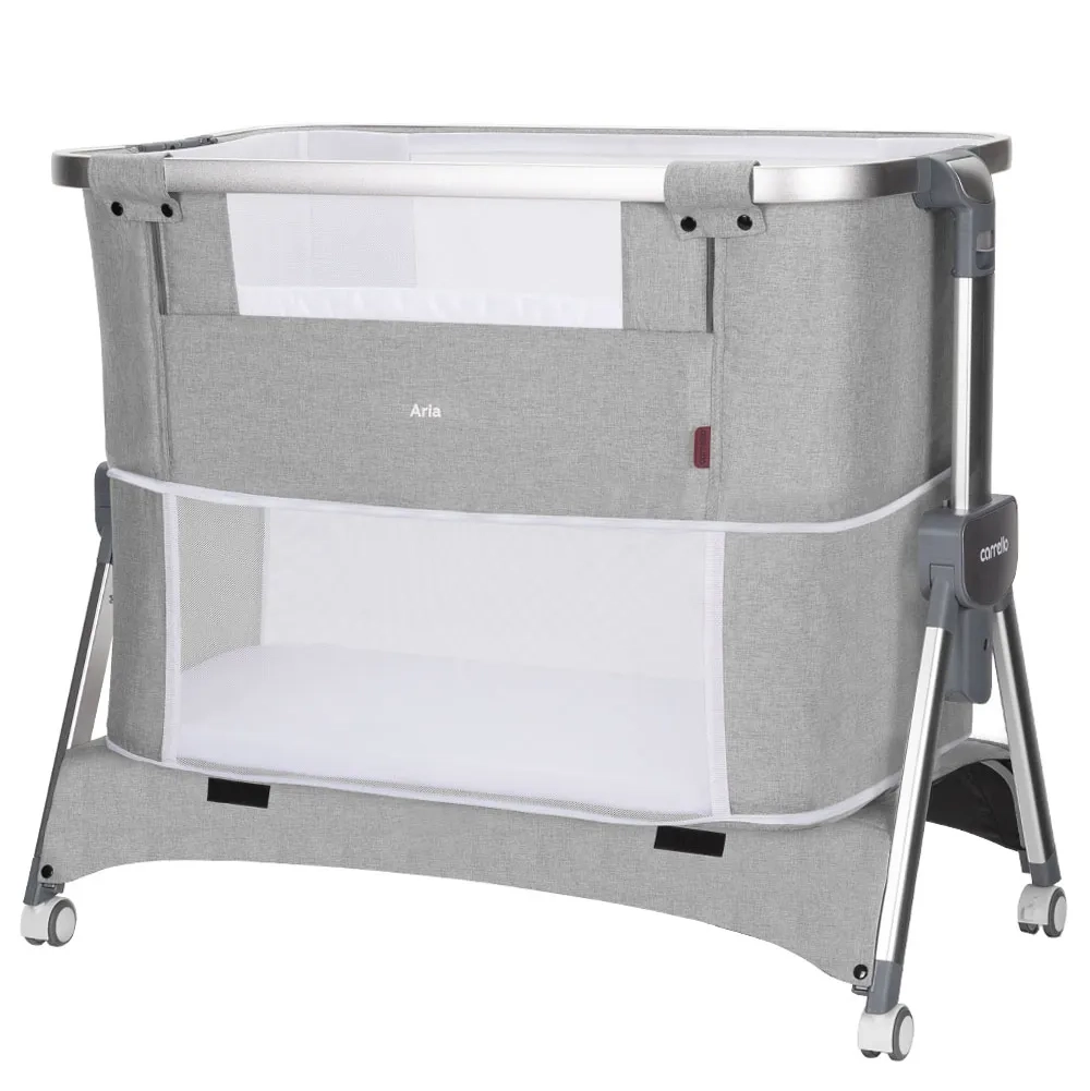Приставная кроватка Carrello Aria CRL-16401 Silver Grey