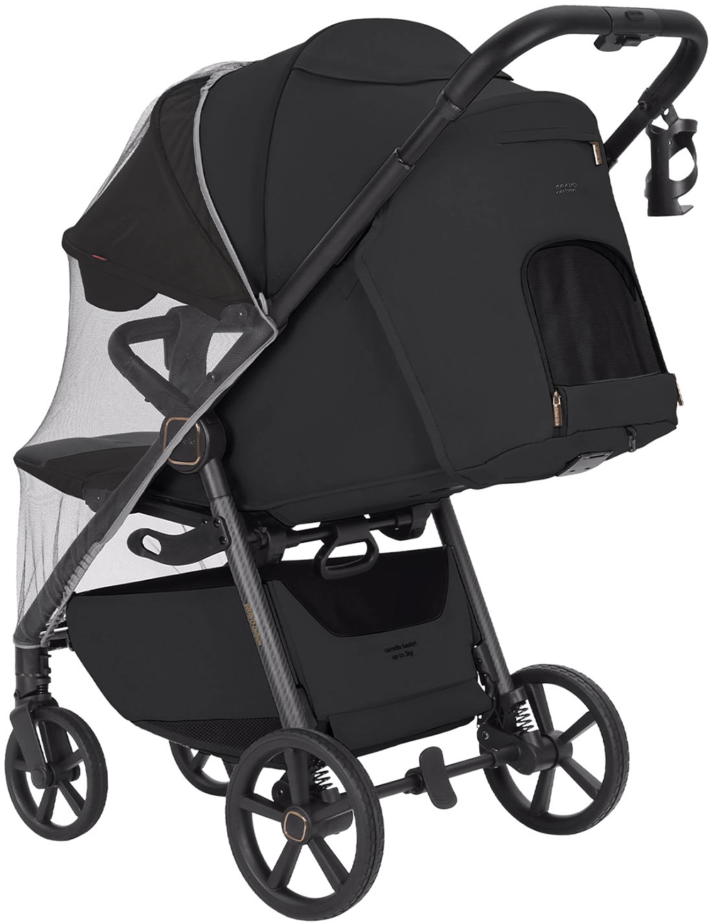 Прогулочная коляска Carrello Bravo Carbon CRL-5530 Deep Black