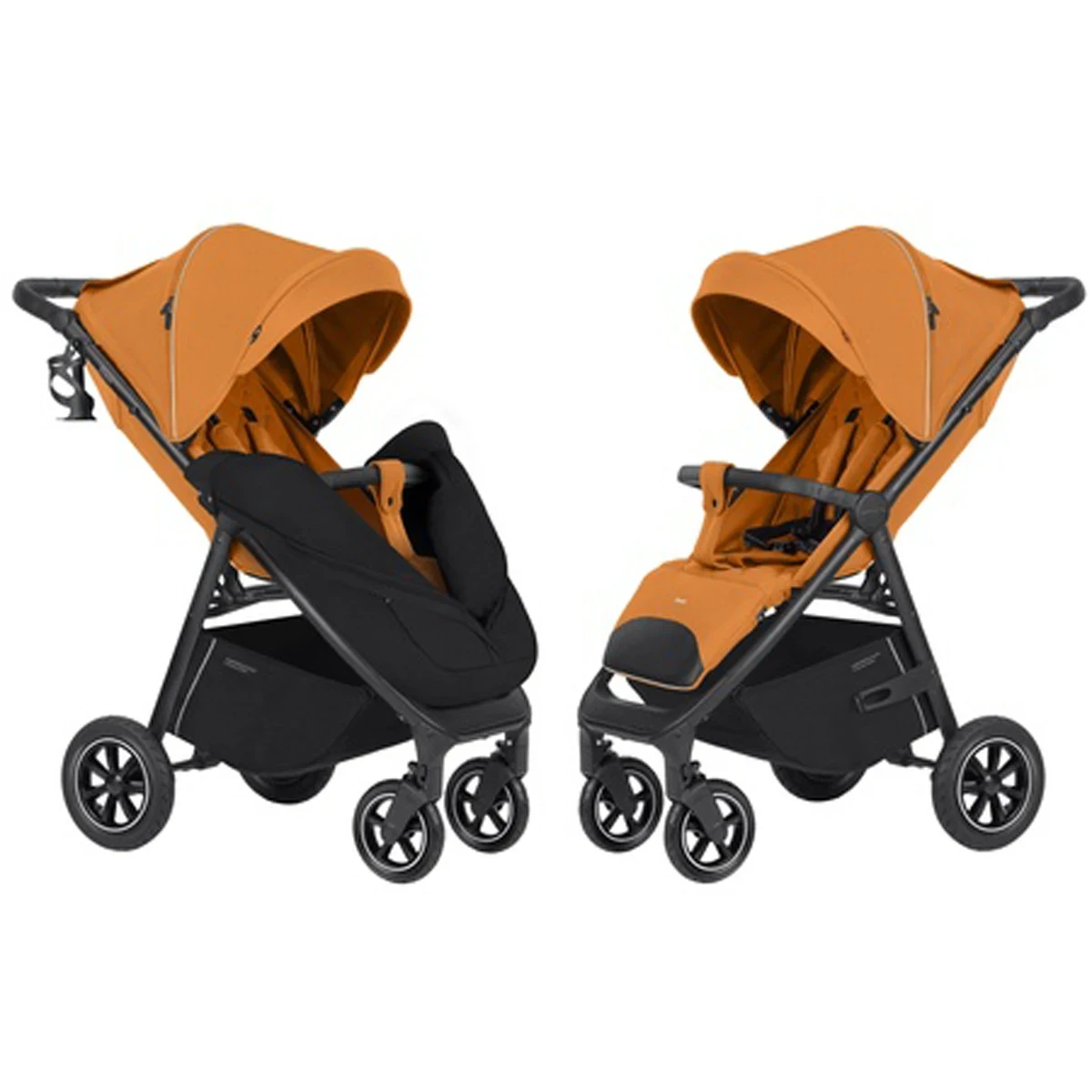 Детская прогулочная коляска CARRELLO Bravo CRL-5512 Amber Orange NF