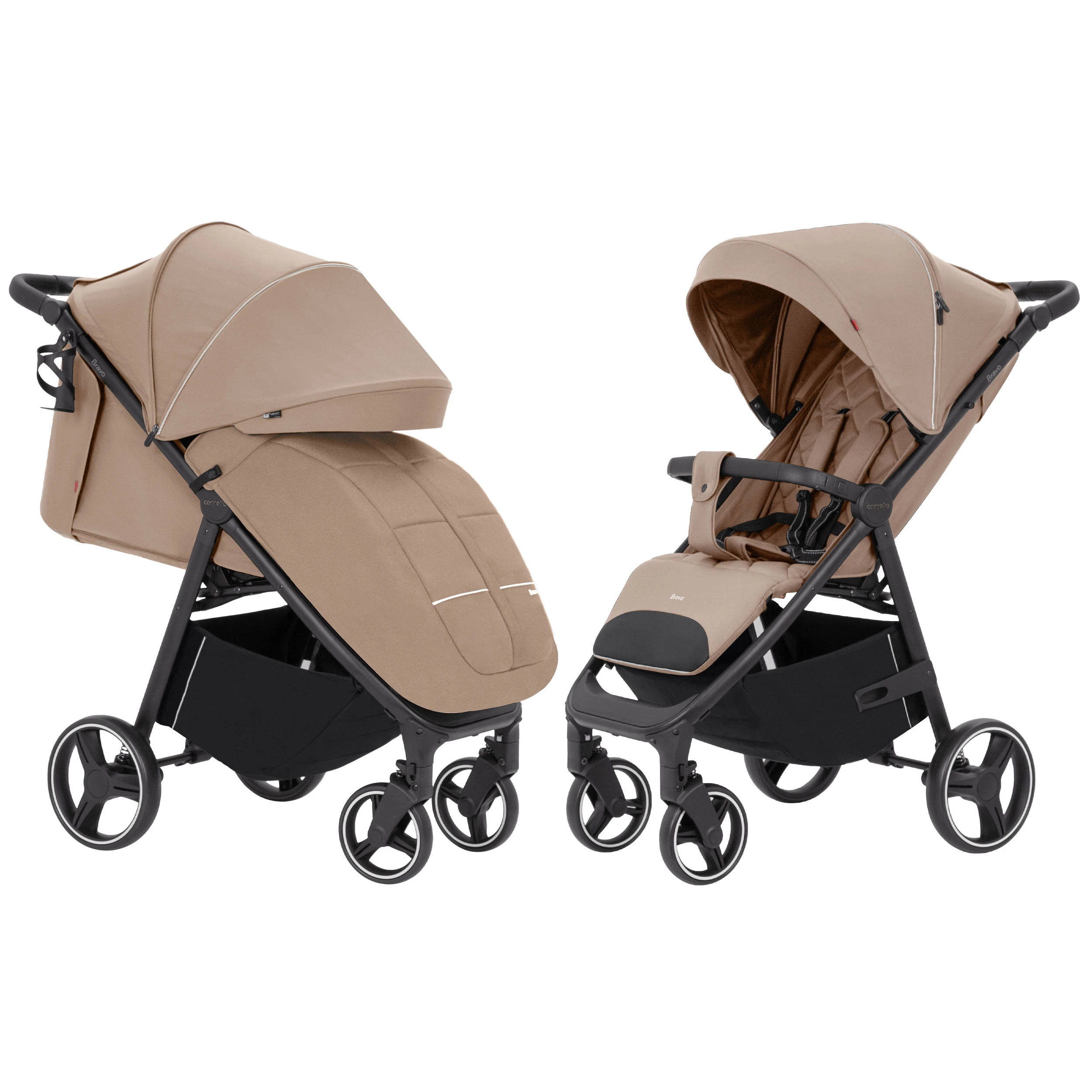Детская прогулочная коляска CARRELLO Bravo CRL-8512 Deep Beige